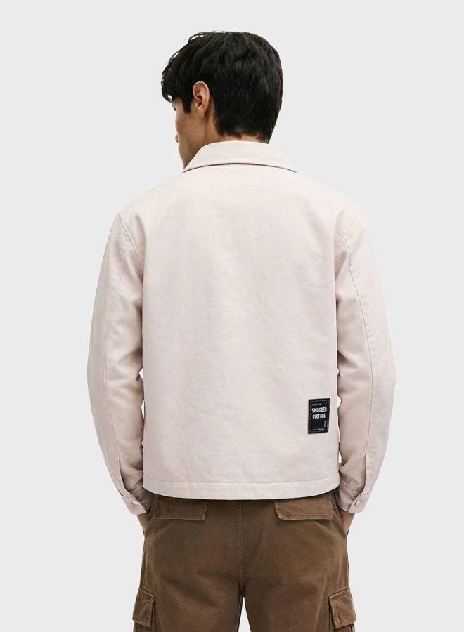 The Indian Garage Co Men Regular Fit Solid Round Neck Full Sleeves Jacket - Image 2